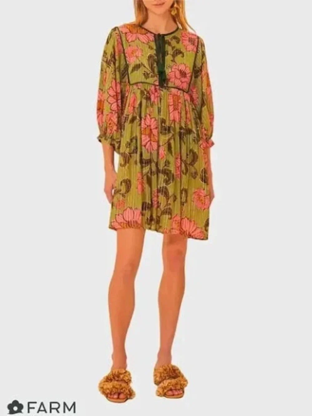 NWT FARM RIO DRESS SIZE LARGE PACK5326 6/6 - Picture 2 of 6